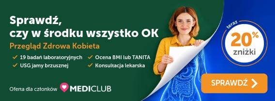 -20% Przegląd stanu zdrowia Zdrowa Kobieta
