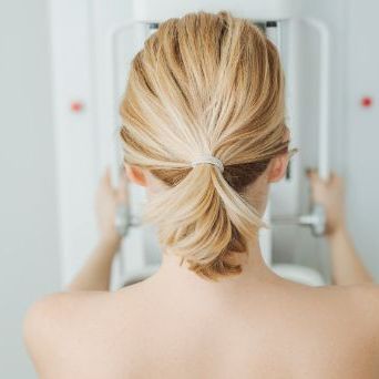 Mammography of one breast