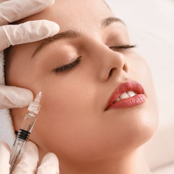 Botulinum toxin - forehead and area around the eyes