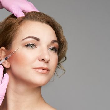 Botulinum toxin - the area around the eyes